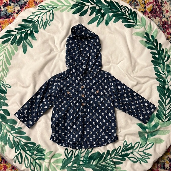 Blue batik jacket - carters - 6 mos - Picture 1 of 4